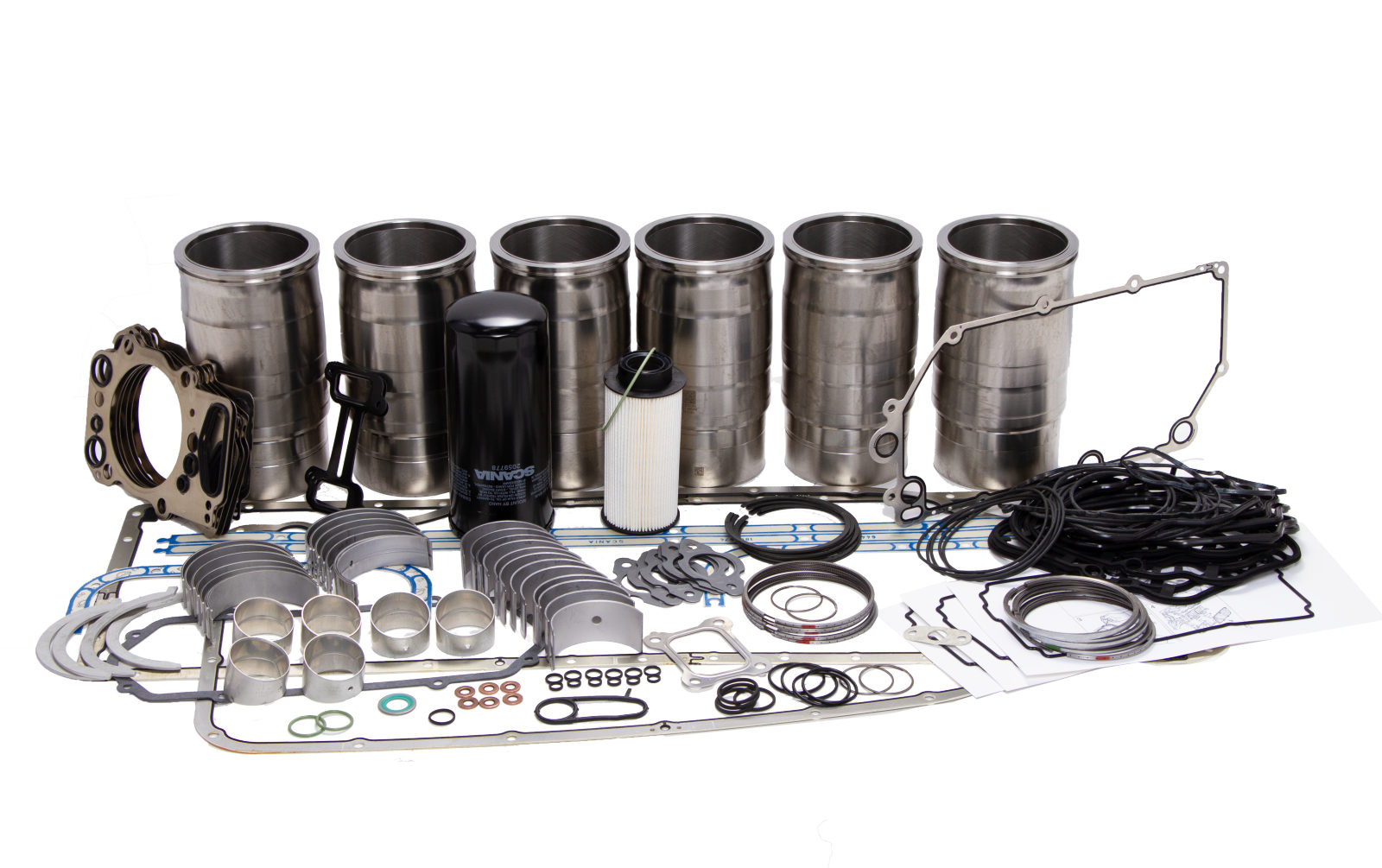 PACOTE REFORMA MOTOR D12 - PGR- S4/PGR (CAMISAS, JUNTAS E BRONZINAS)