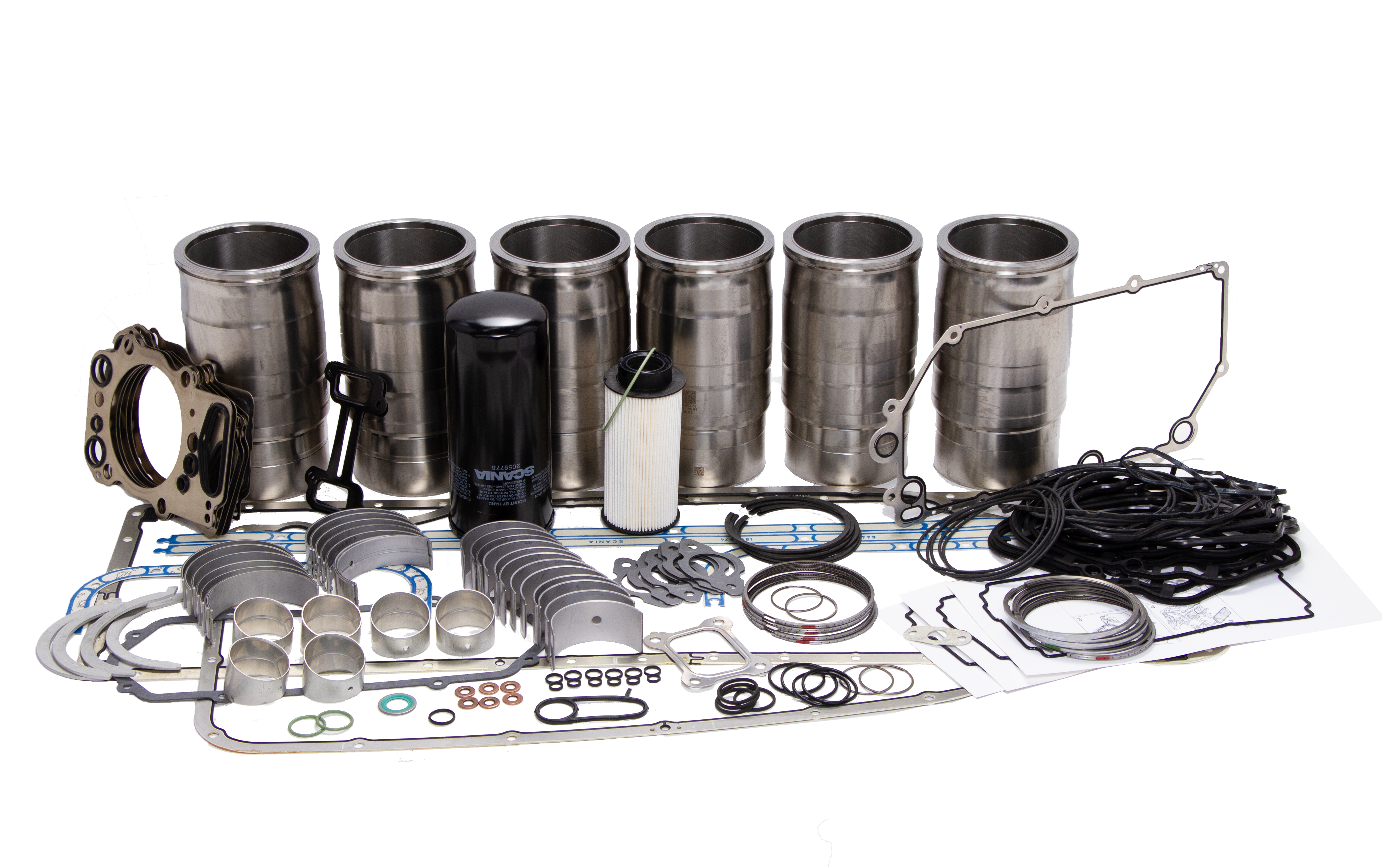 PACOTE REFORMA MOTOR D12 - PGR- S4/PGR (CAMISAS, JUNTAS E BRONZINAS)